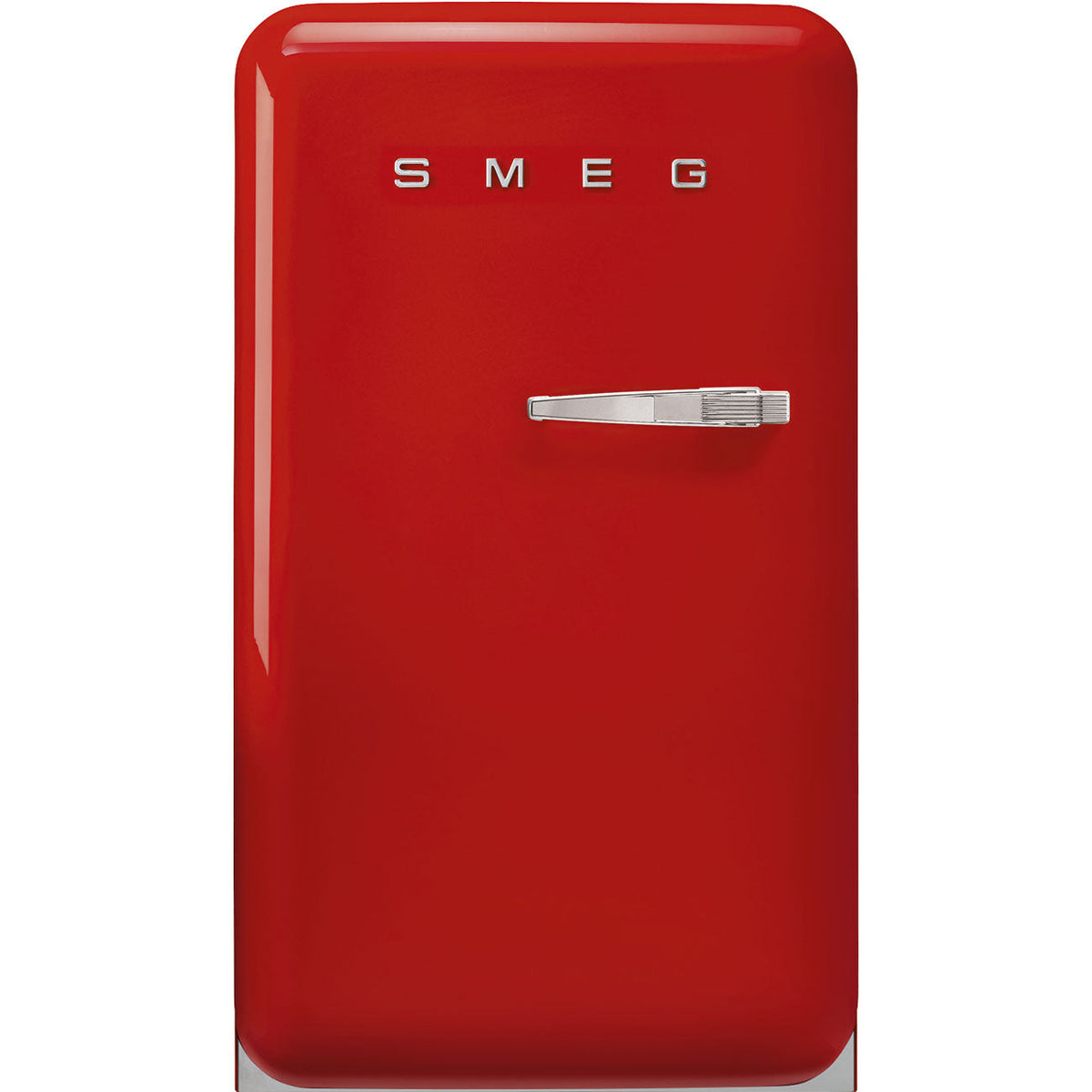 FAB10 55cm 50s Style Small Left Hand Hinge Fridge with Icebox