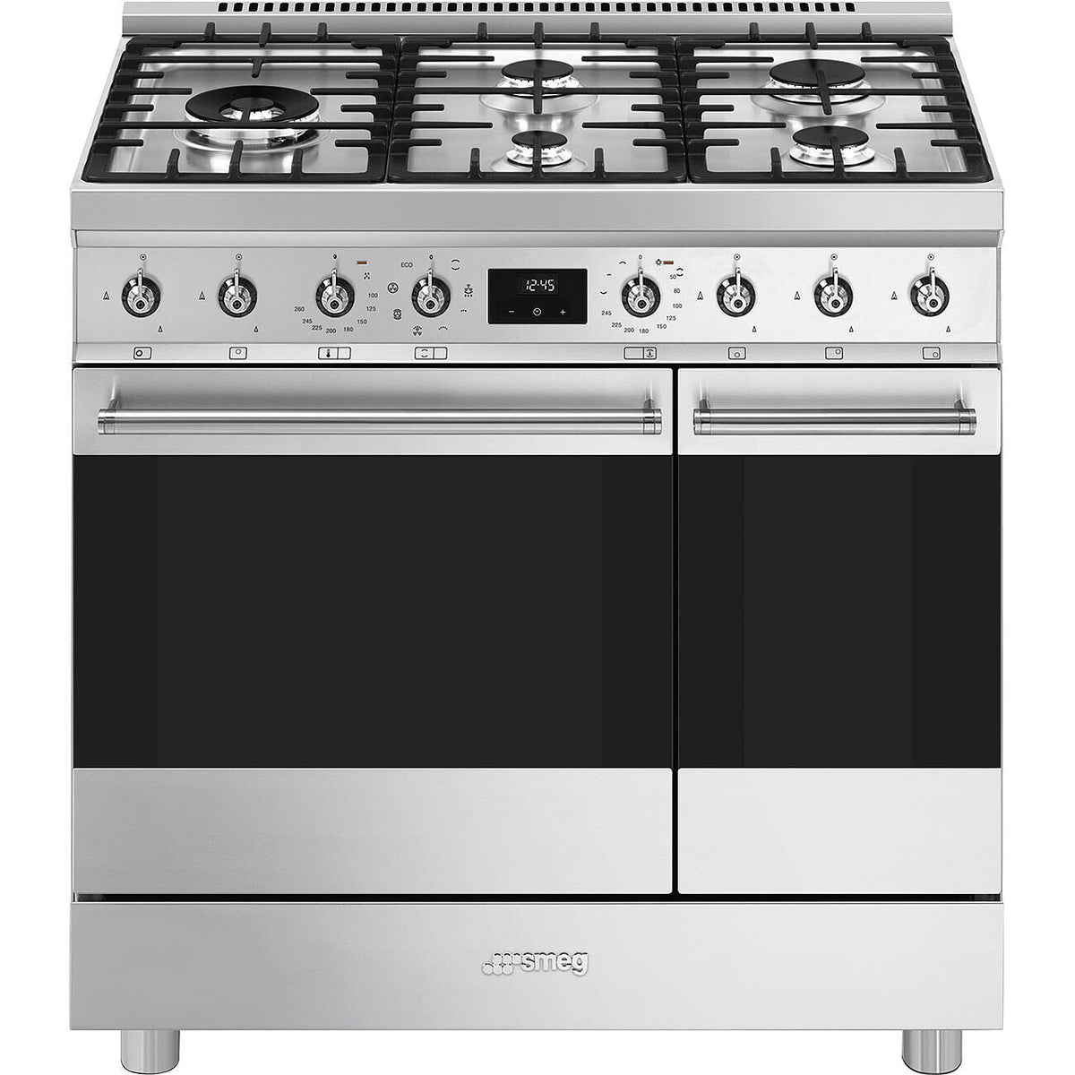 90cm Symphony double cavity dual fuel cooker
