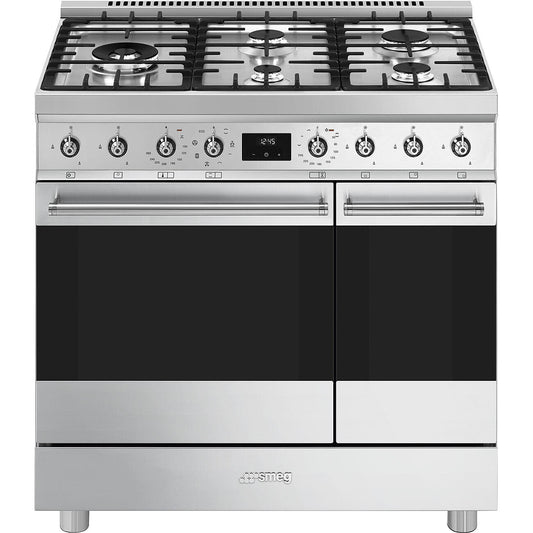 90cm Symphony double cavity dual fuel cooker