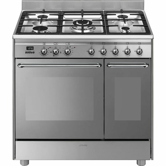 90cm Double cavity dual fuel cooker