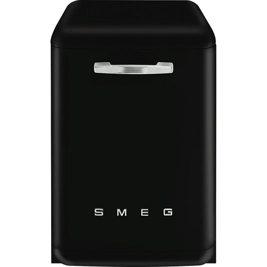 60cm Freestanding 50s Style Dishwasher Black, B Rated