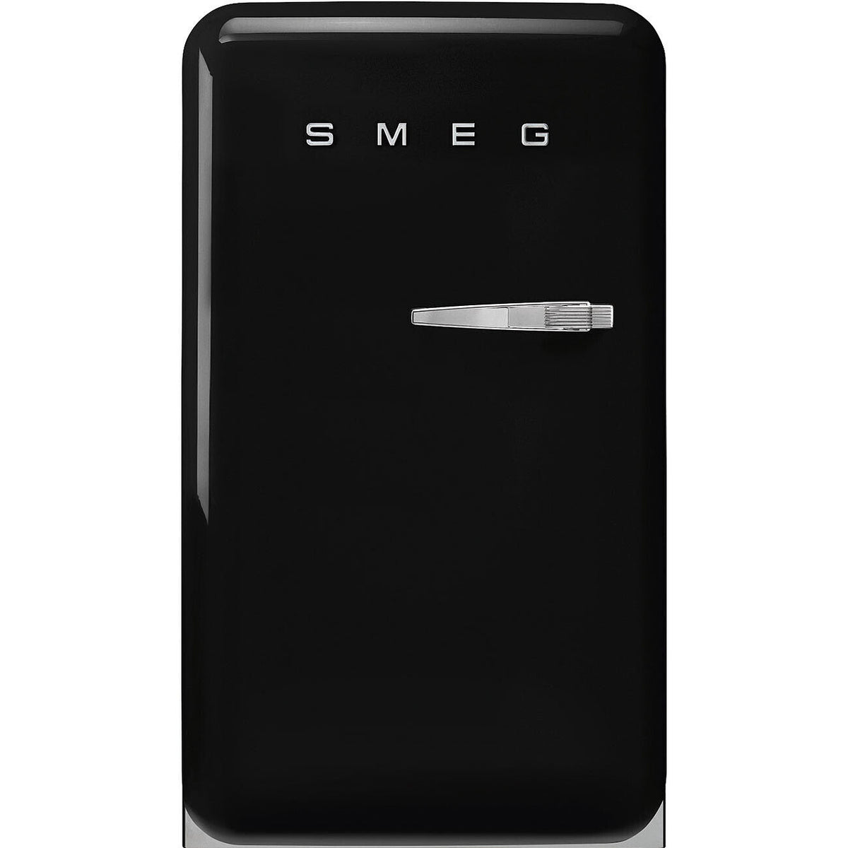 FAB10 55cm 50s Style Small Left Hand Hinge Fridge with Icebox