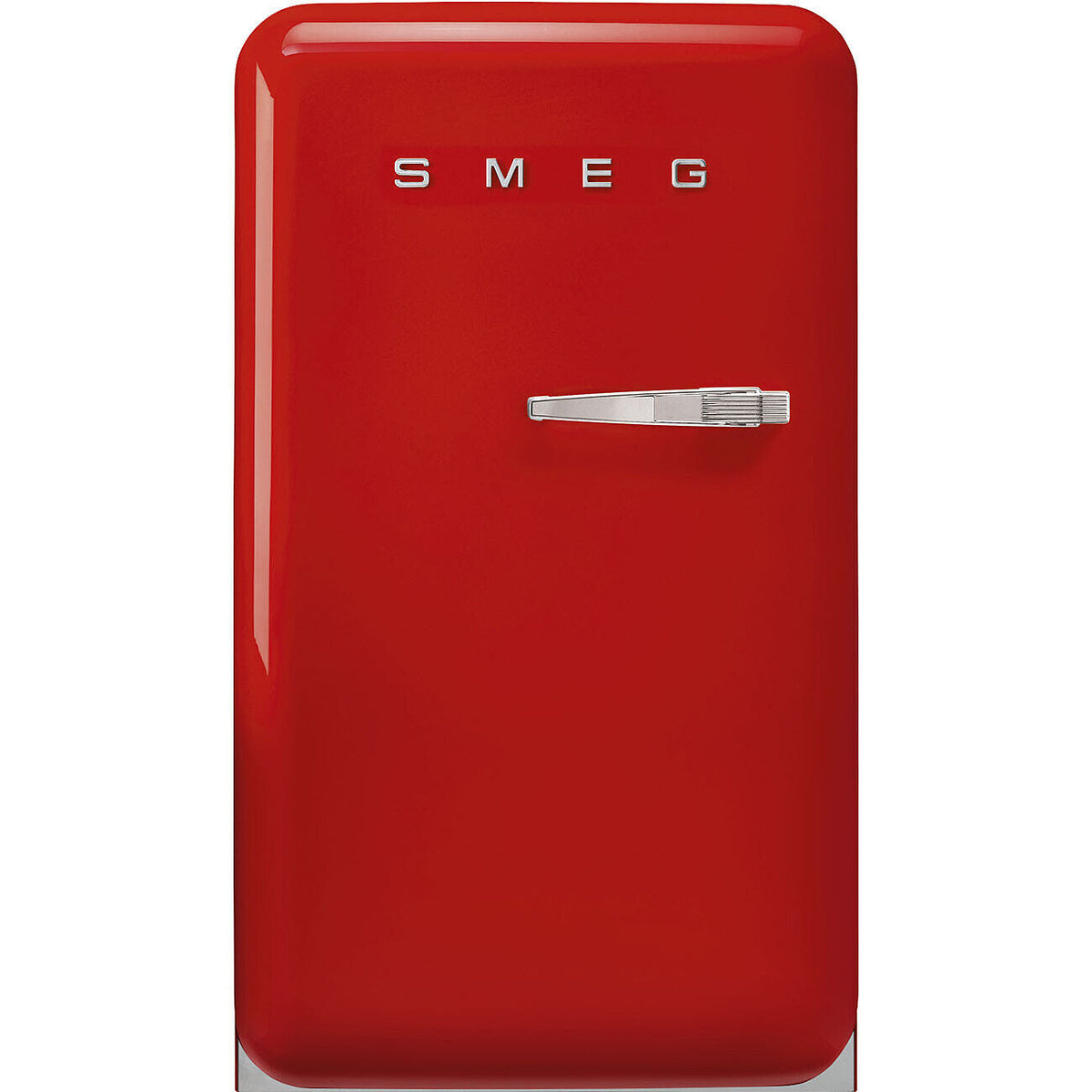FAB10 55cm 50s Style Small Left Hand Hinge Fridge with Icebox