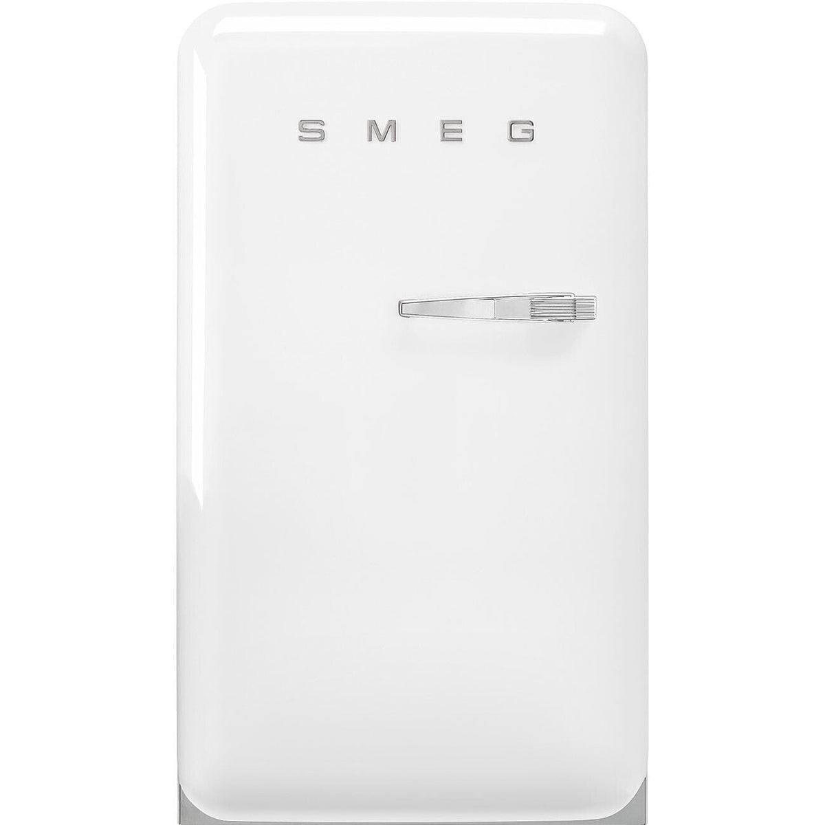 FAB10 55cm 50s Style Small Left Hand Hinge Fridge with Icebox