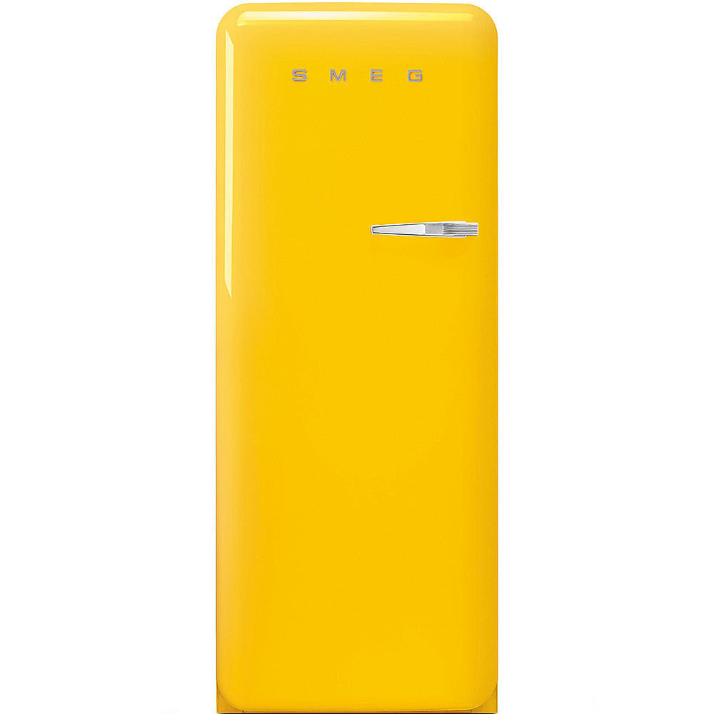 FAB28 60cm 50s Style Left Hand Hinge Fridge with Icebox