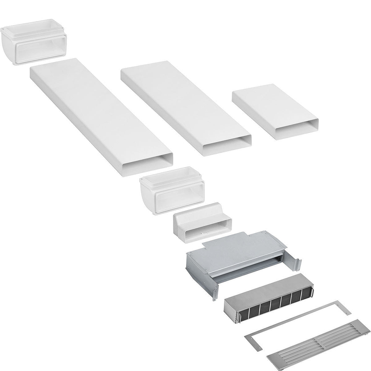 Recirculation kit for HOBD682 Hoods containing Ceramic Filter Vent and Flat Channel Duct