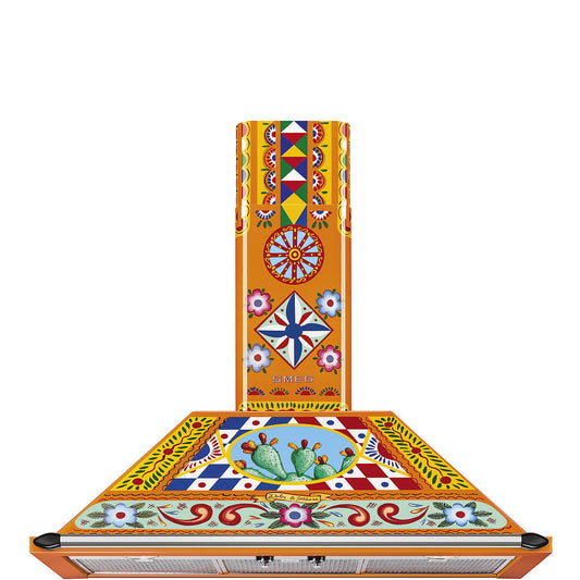 90cm Divina Cucina Chimney Cooker Hood Carretto