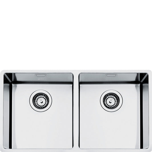 80cm Mira Double bowl undermount sink